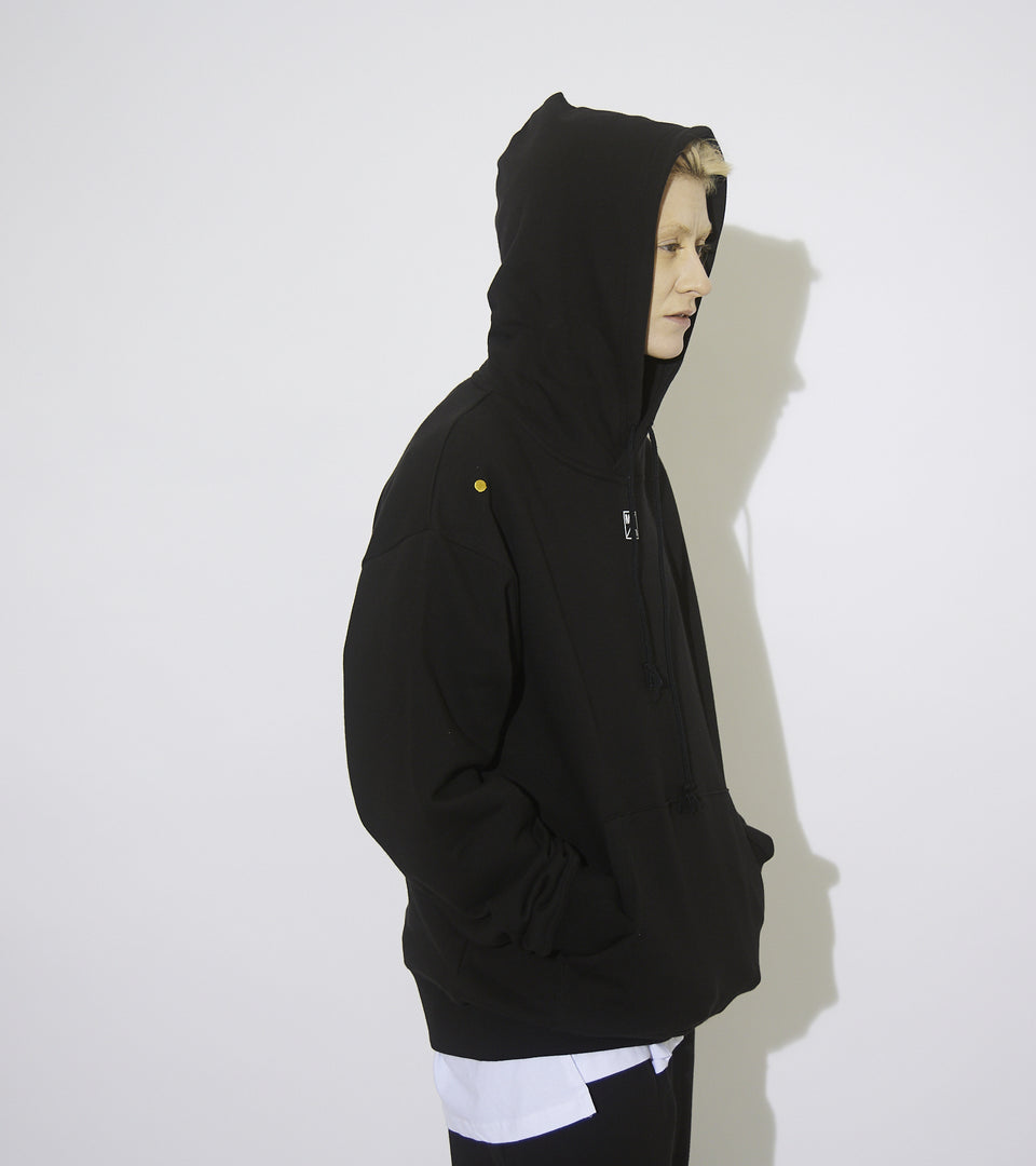 mononavy hooded black