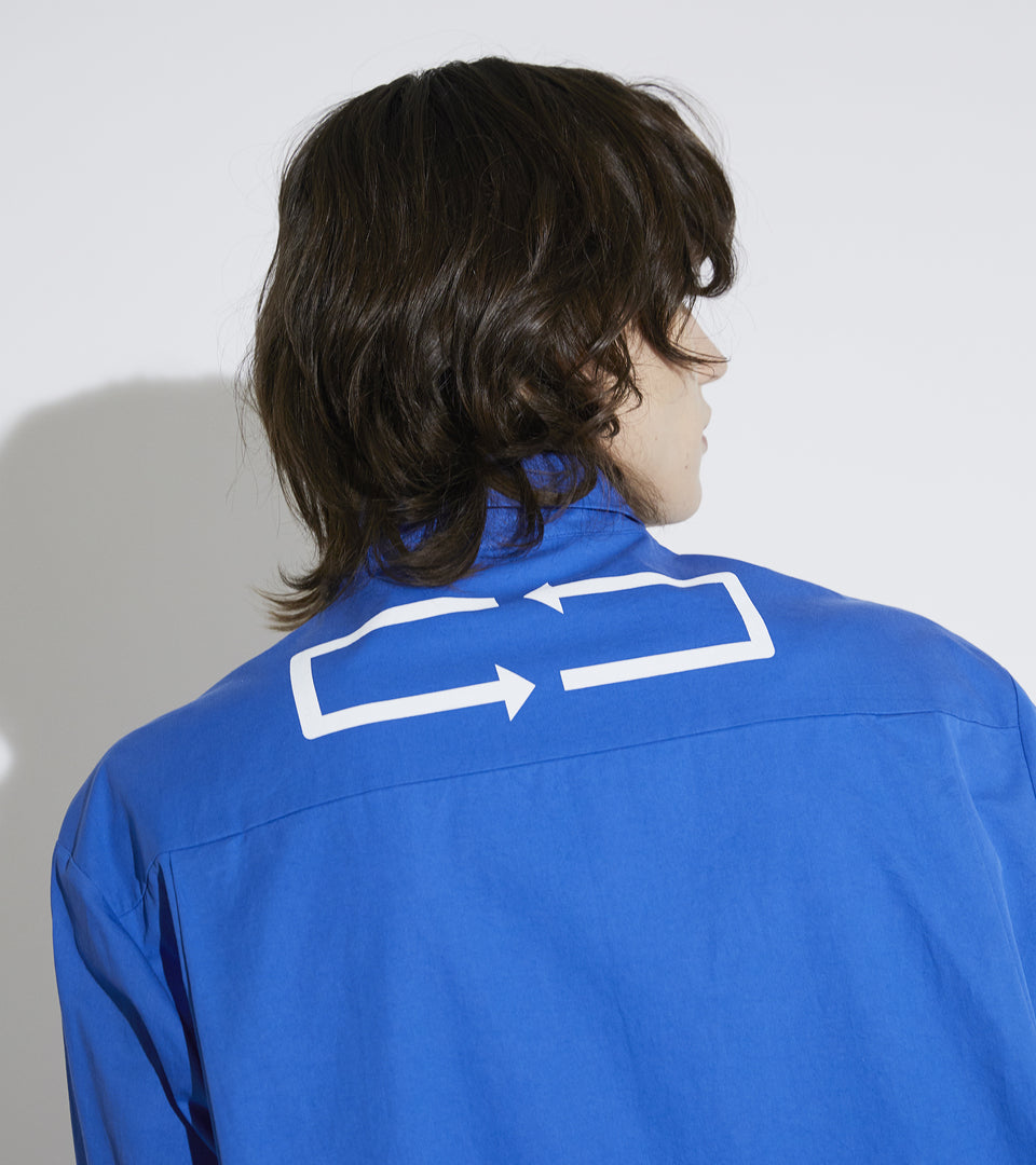 Mono navy long shirts blue