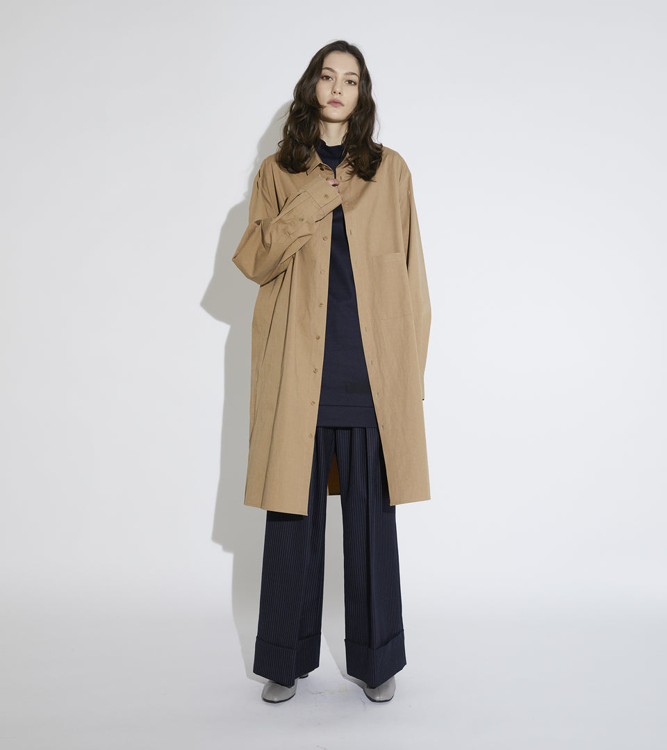 Mononavy long shirts brown