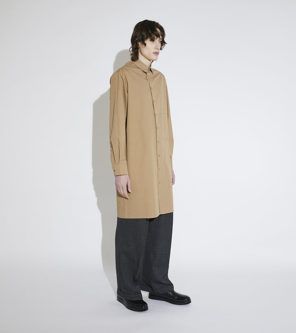 Mononavy long shirts brown