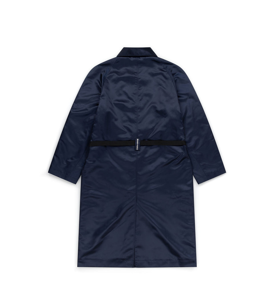 Mononavy water repellent mac coat