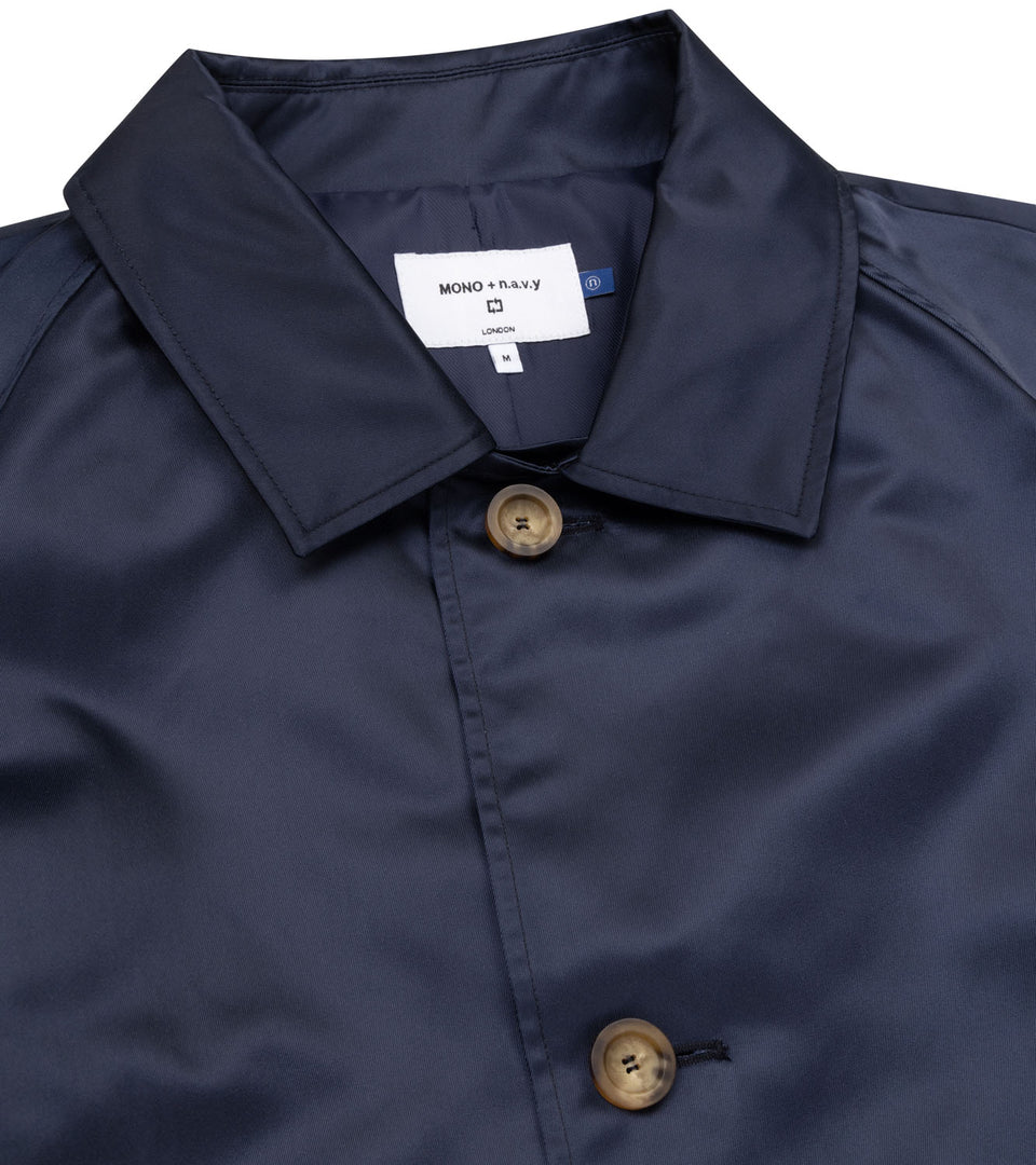 Mononavy water repellent mac coat