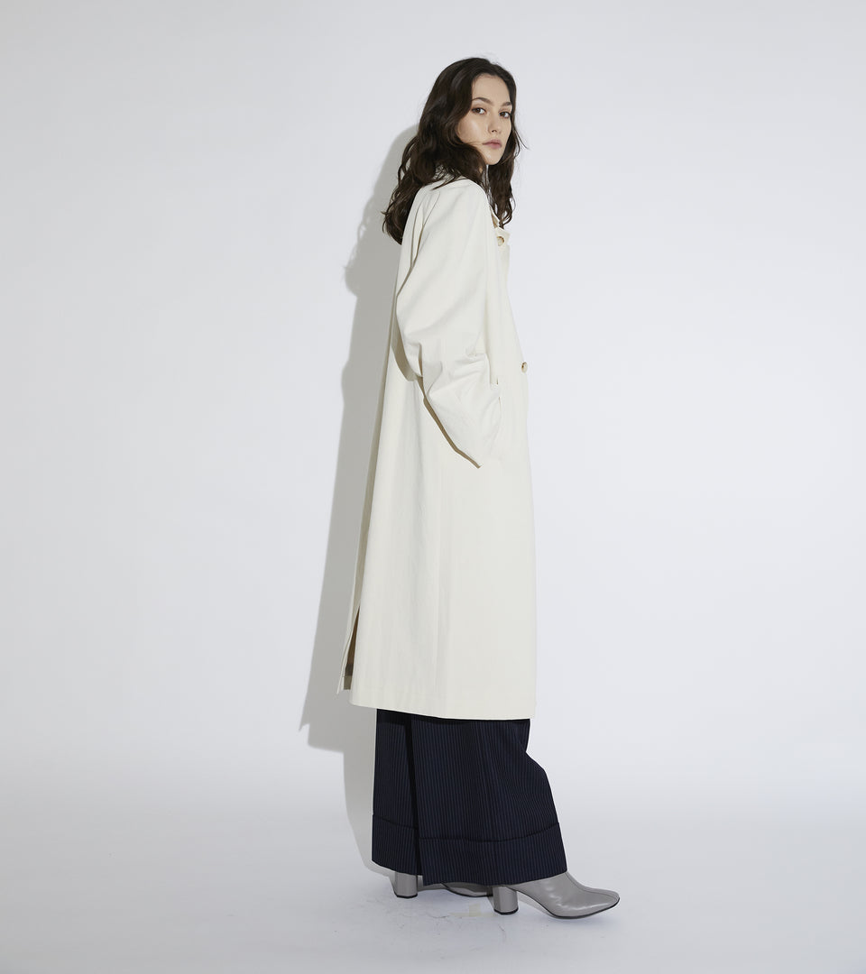 Mononavy canvas mac coat