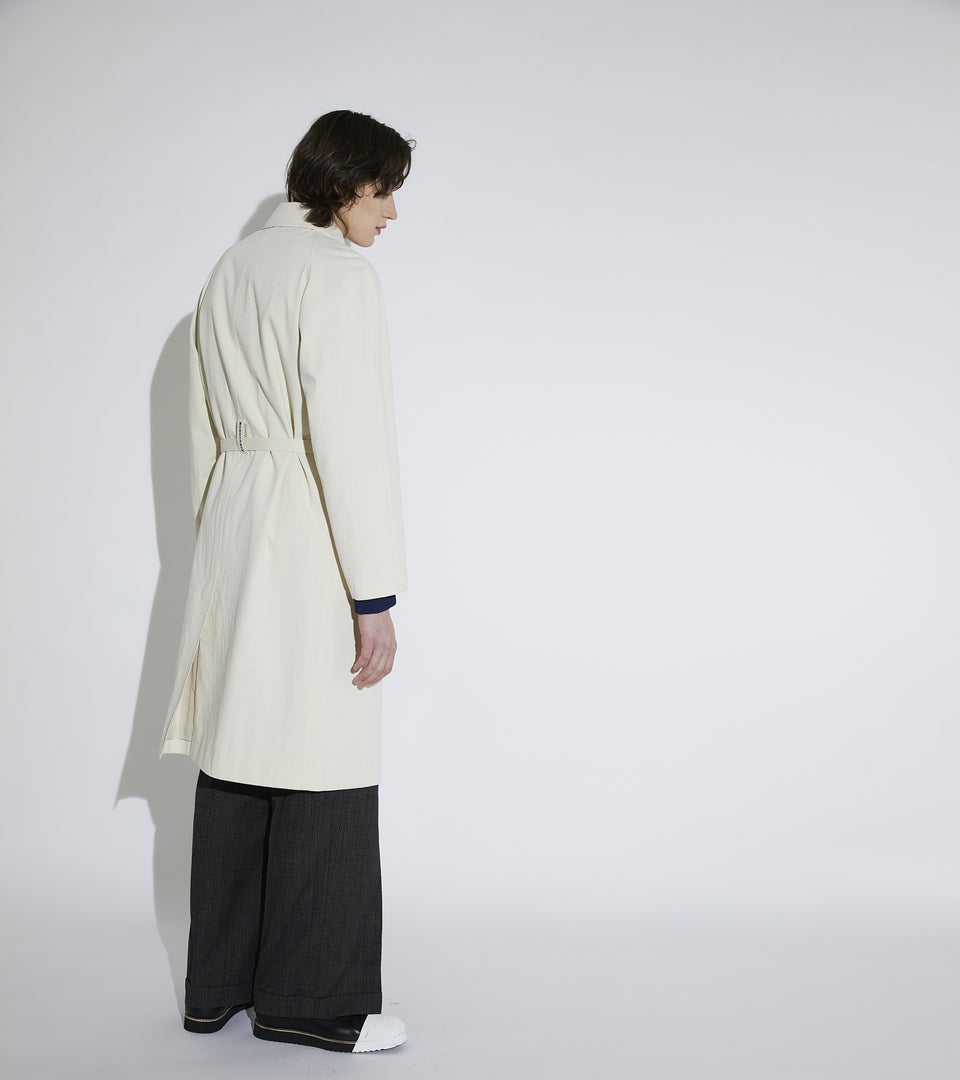 Mononavy canvas mac coat
