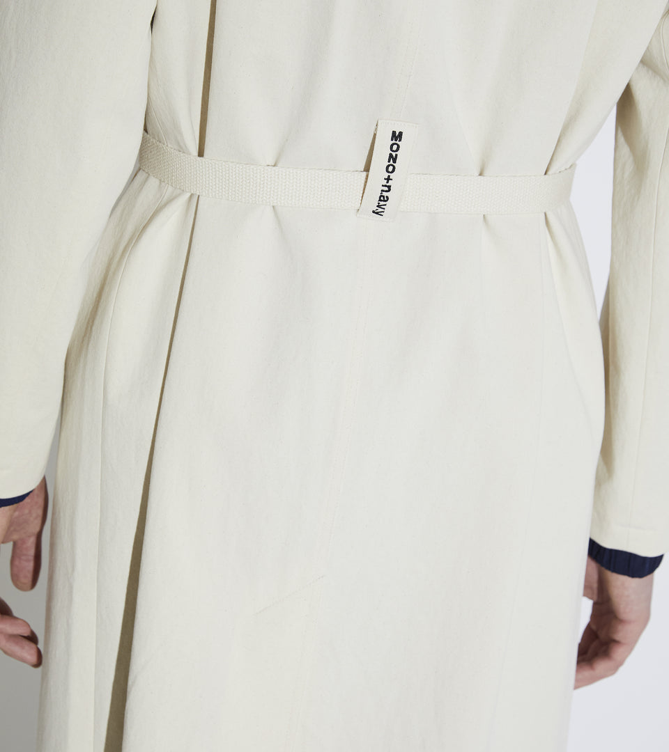 Mononavy canvas mac coat