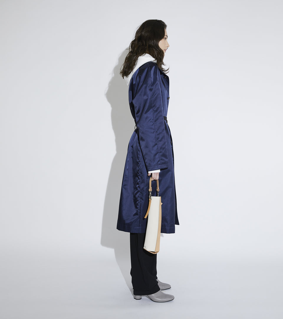 Mononavy water repellent mac coat