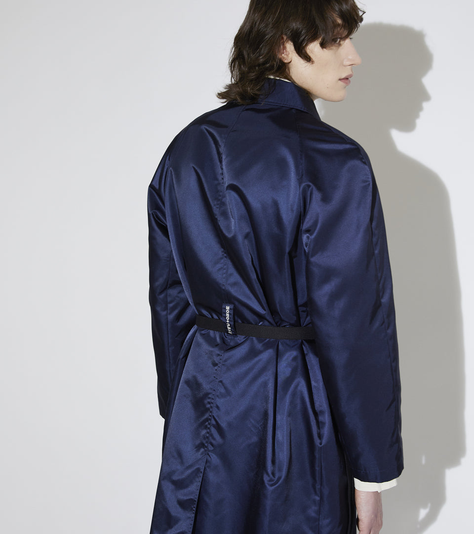 Mononavy water repellent mac coat