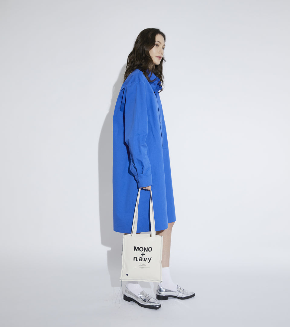 Mononavy mini canvas shopper