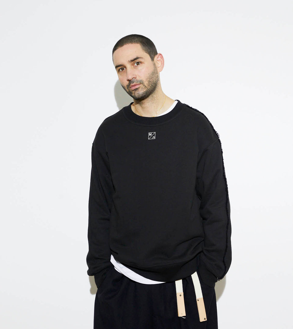 mononavy black sweatshirts