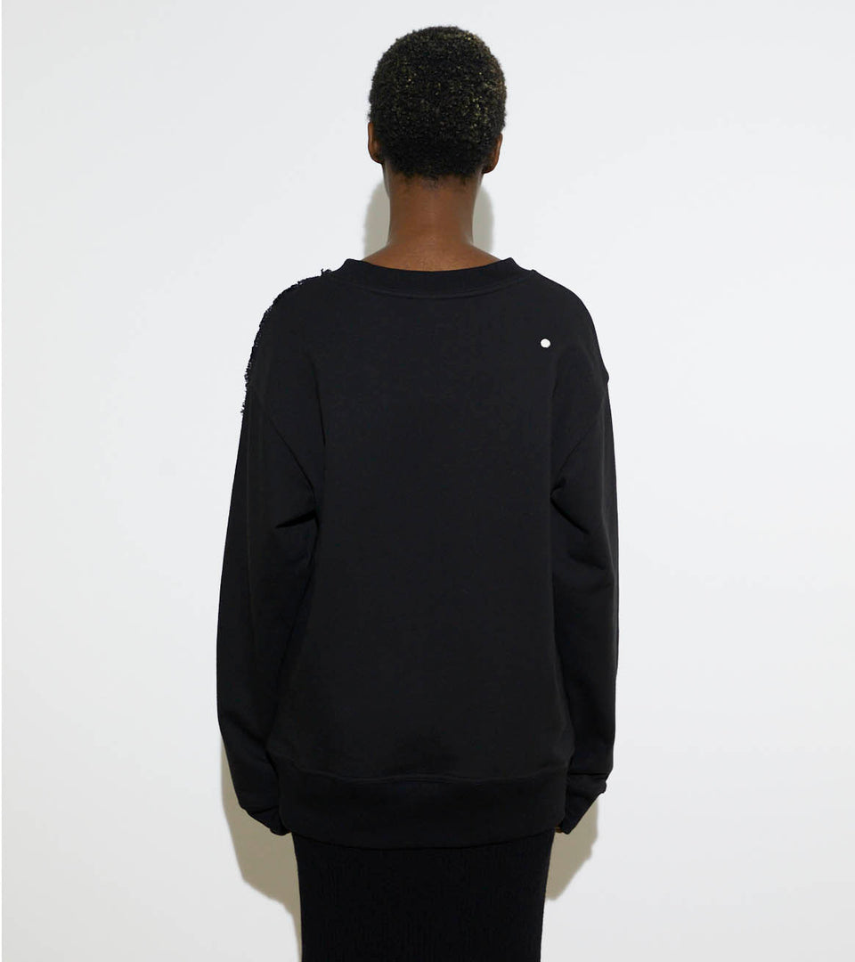 mononavy black sweatshirts
