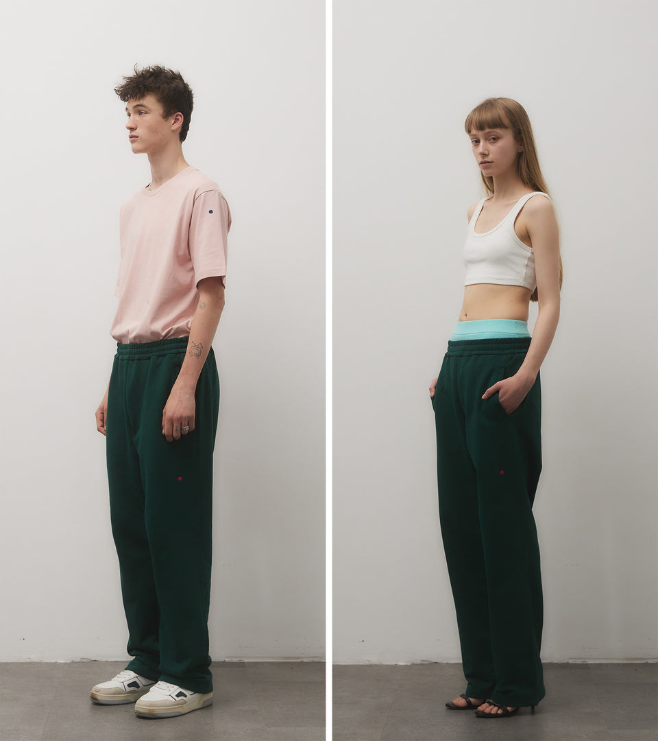 mononavy new lounge trousers green