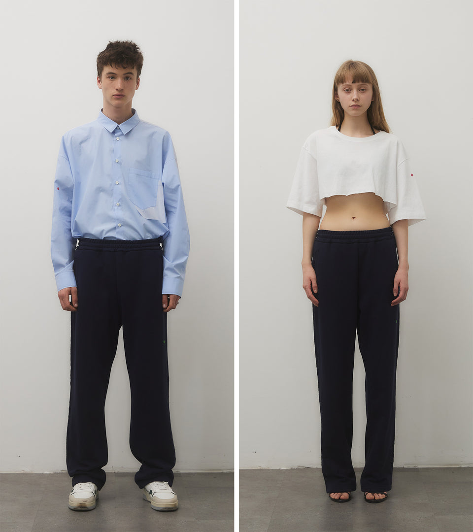mononavy new lounge trousers navy