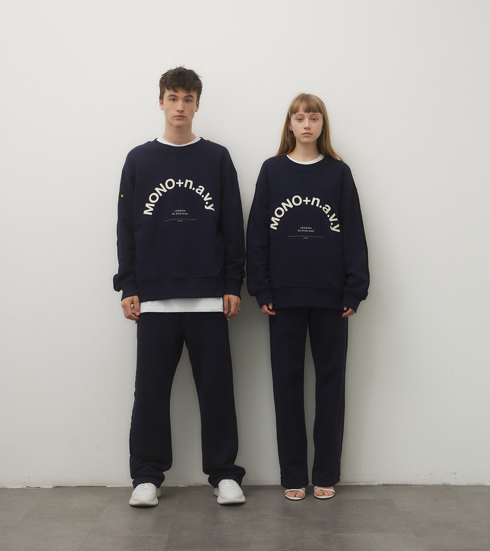 mononavy new lounge trousers navy