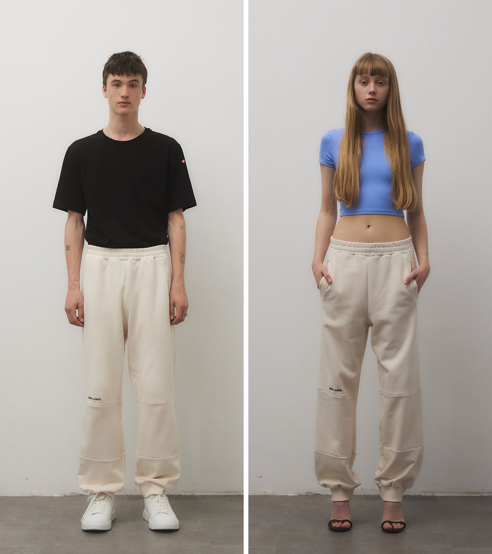 mononavy sweatpants ivory