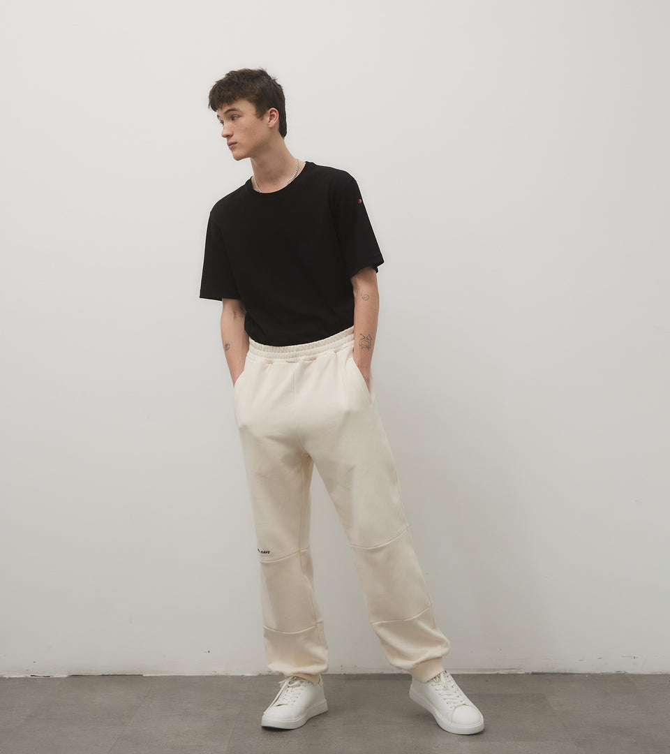 mononavy sweatpants ivory