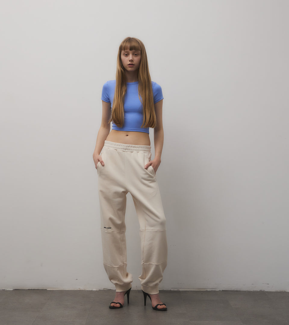 mononavy sweatpants ivory