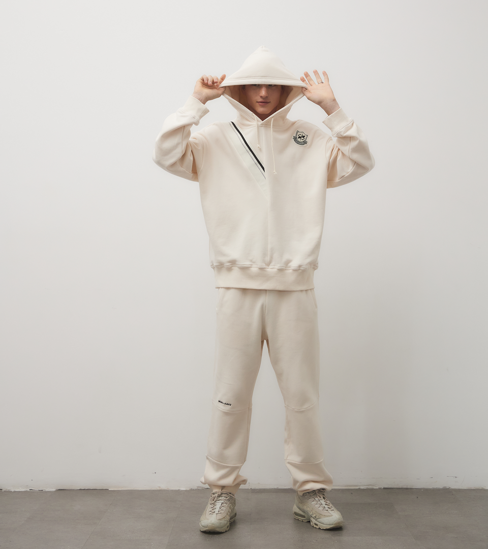 mononavy sweatpants ivory