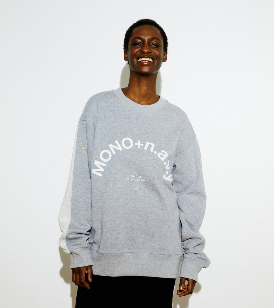 mononavy towel back sweatshirts