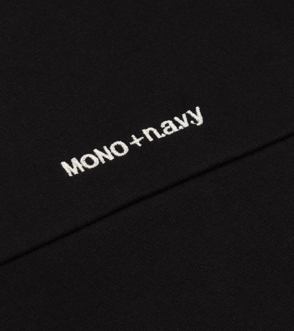 mononavy logo sweatpants black