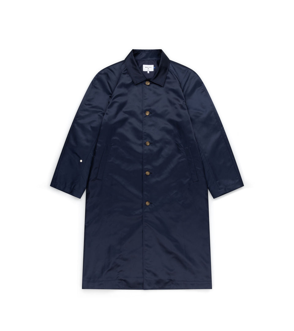 Mononavy water repellent mac coat