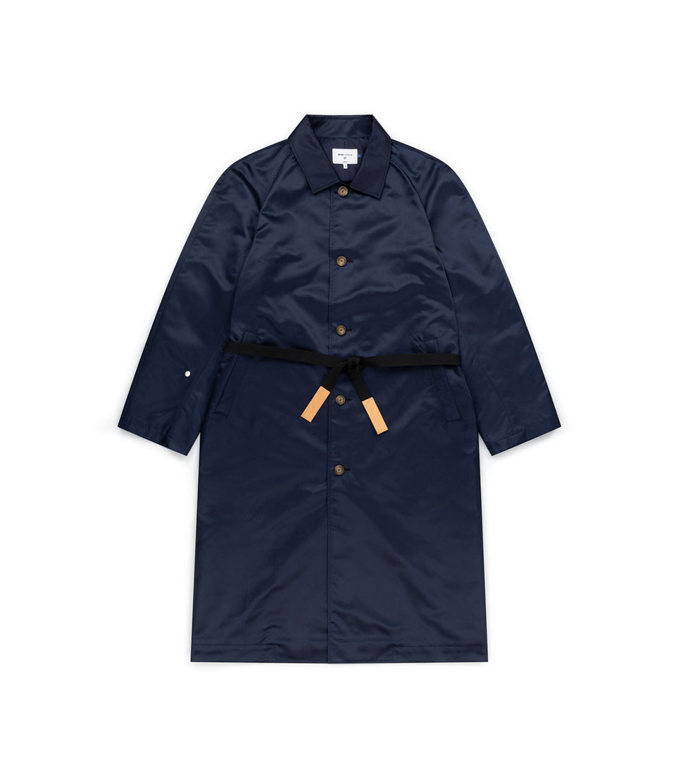 Mononavy water repellent mac coat