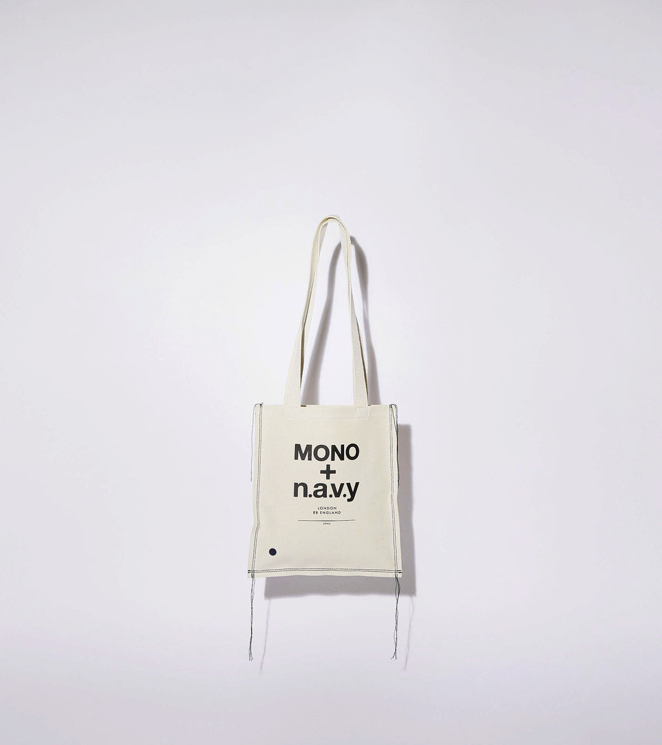 Mononavy mini canvas shopper