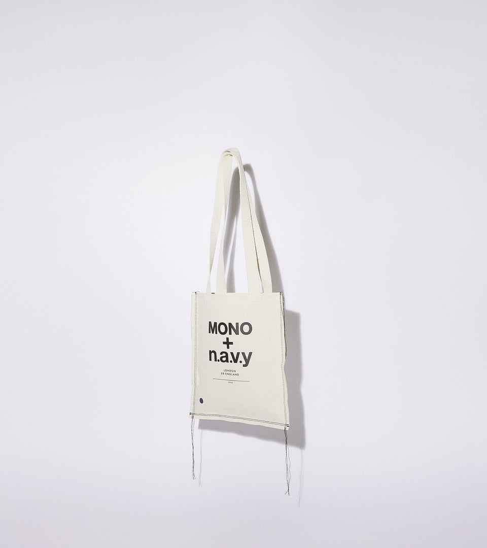 Mononavy mini canvas shopper