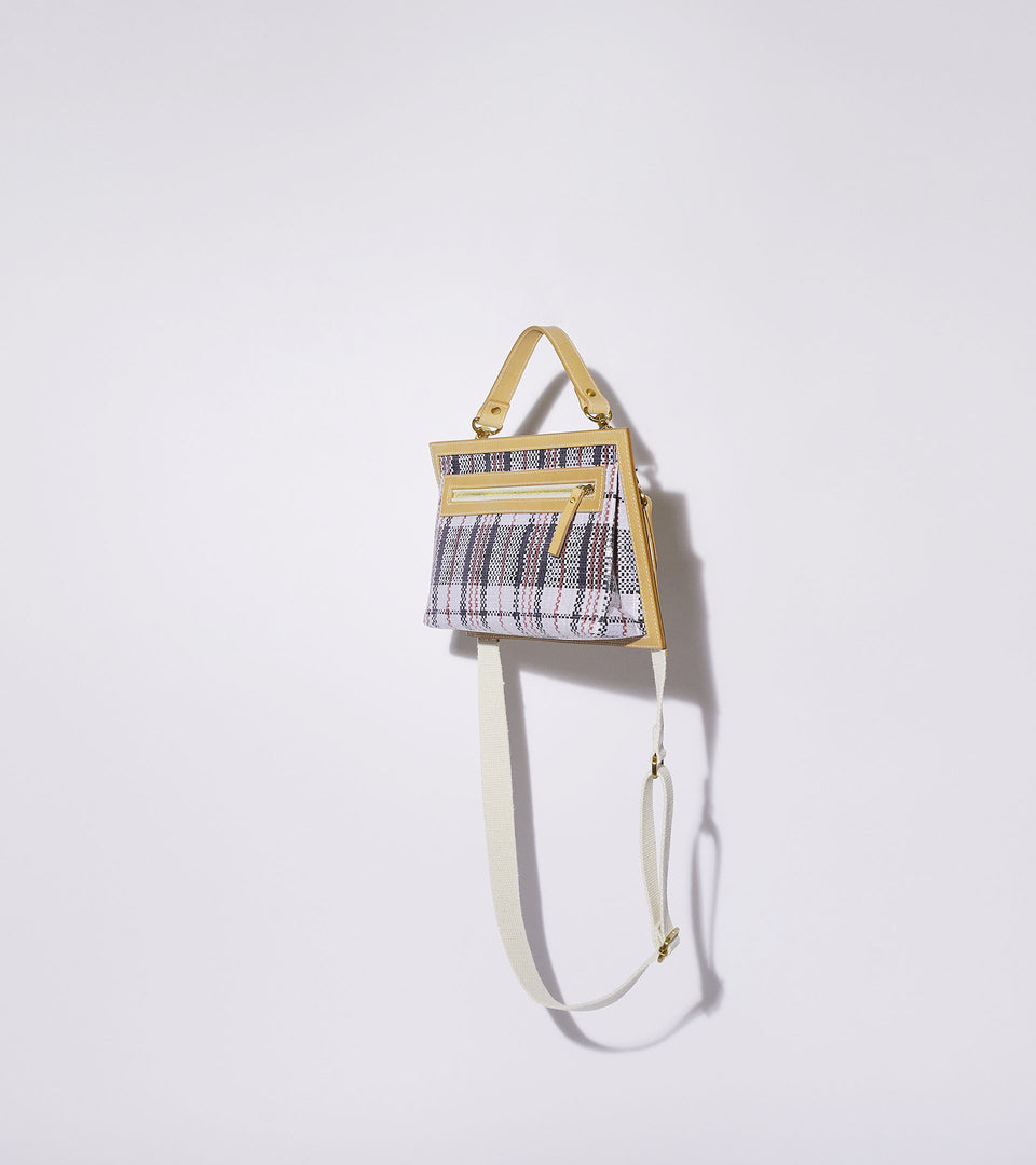 Mononavy upcycled crossbody bag