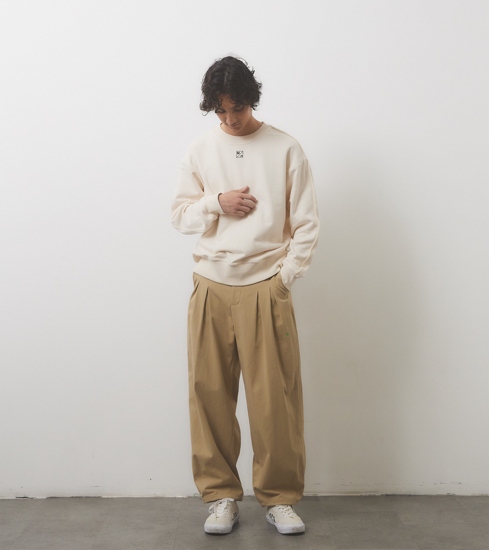 mononavy balloon trouser