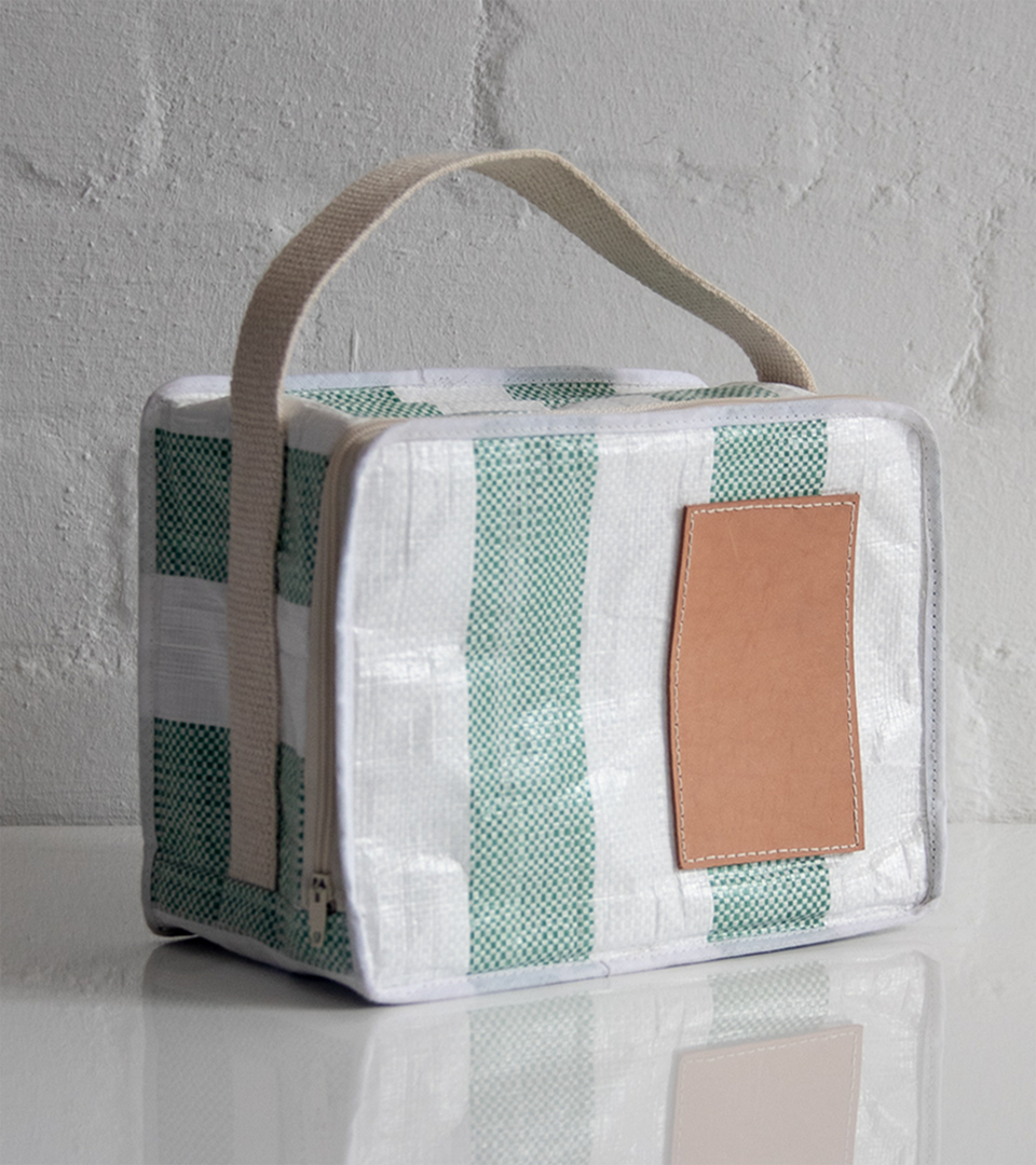 Mononavy Cooler Bag Green Stripe