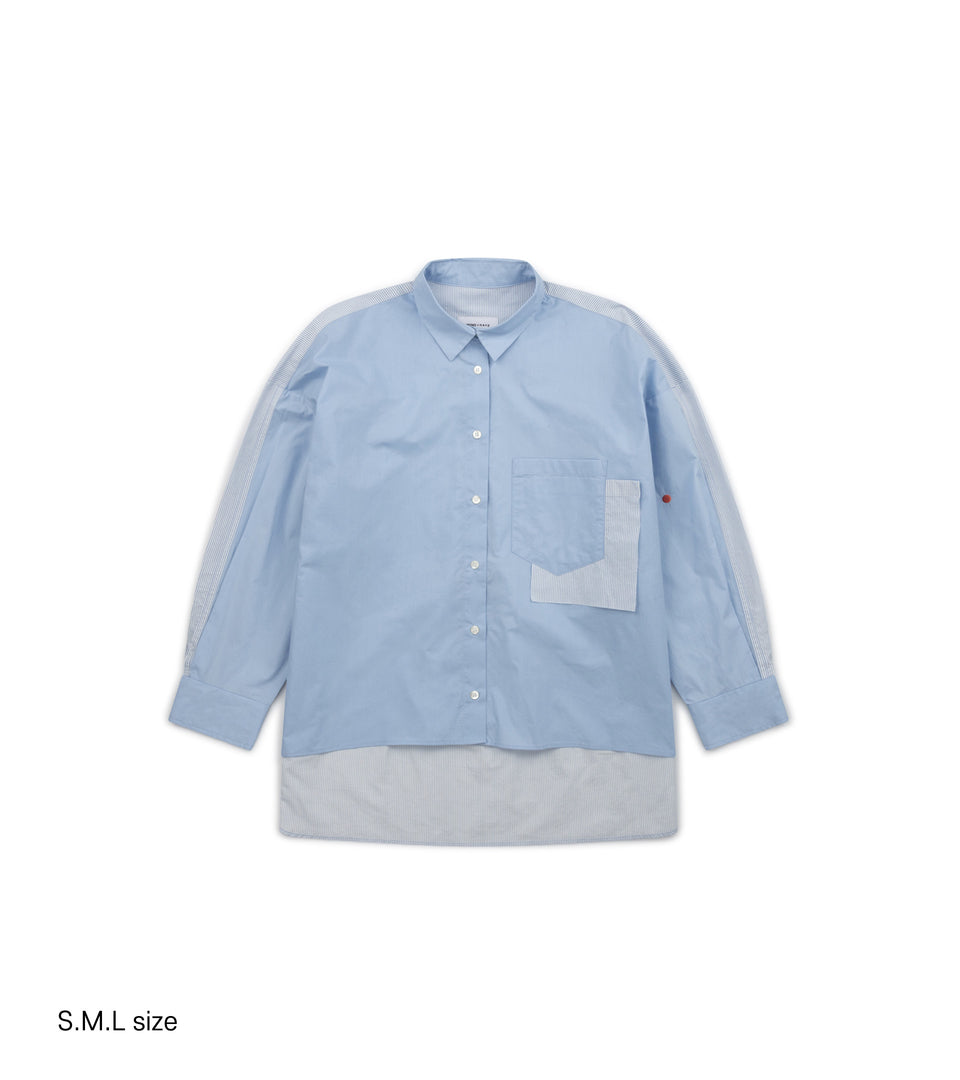  mononavy cotton shirts blue