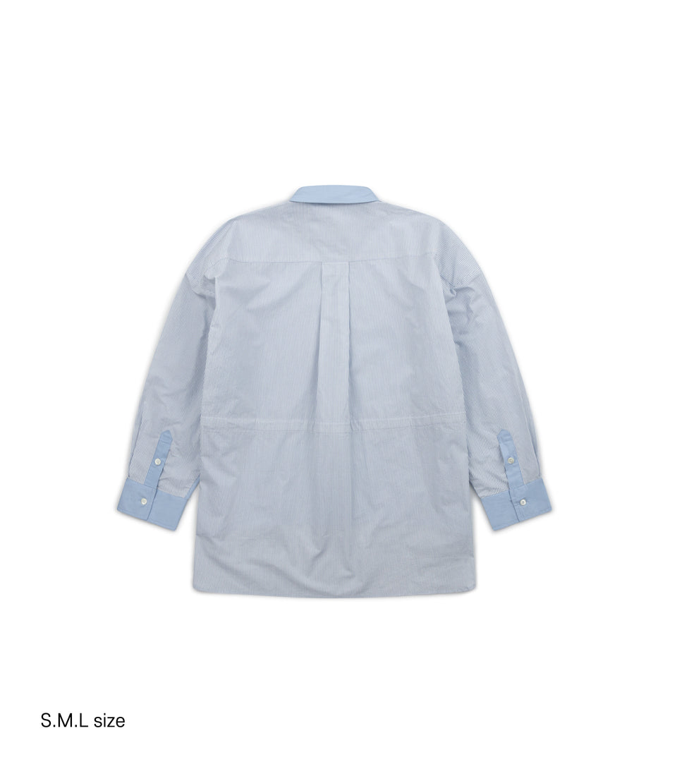  mononavy cotton shirts blue